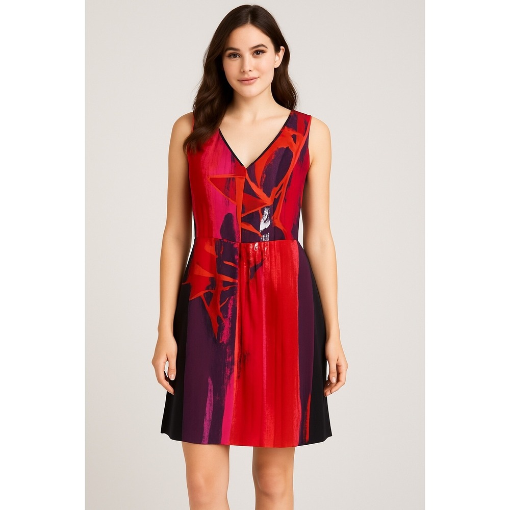 Classiques Entier Silk‎ Midi Dress - Size 6